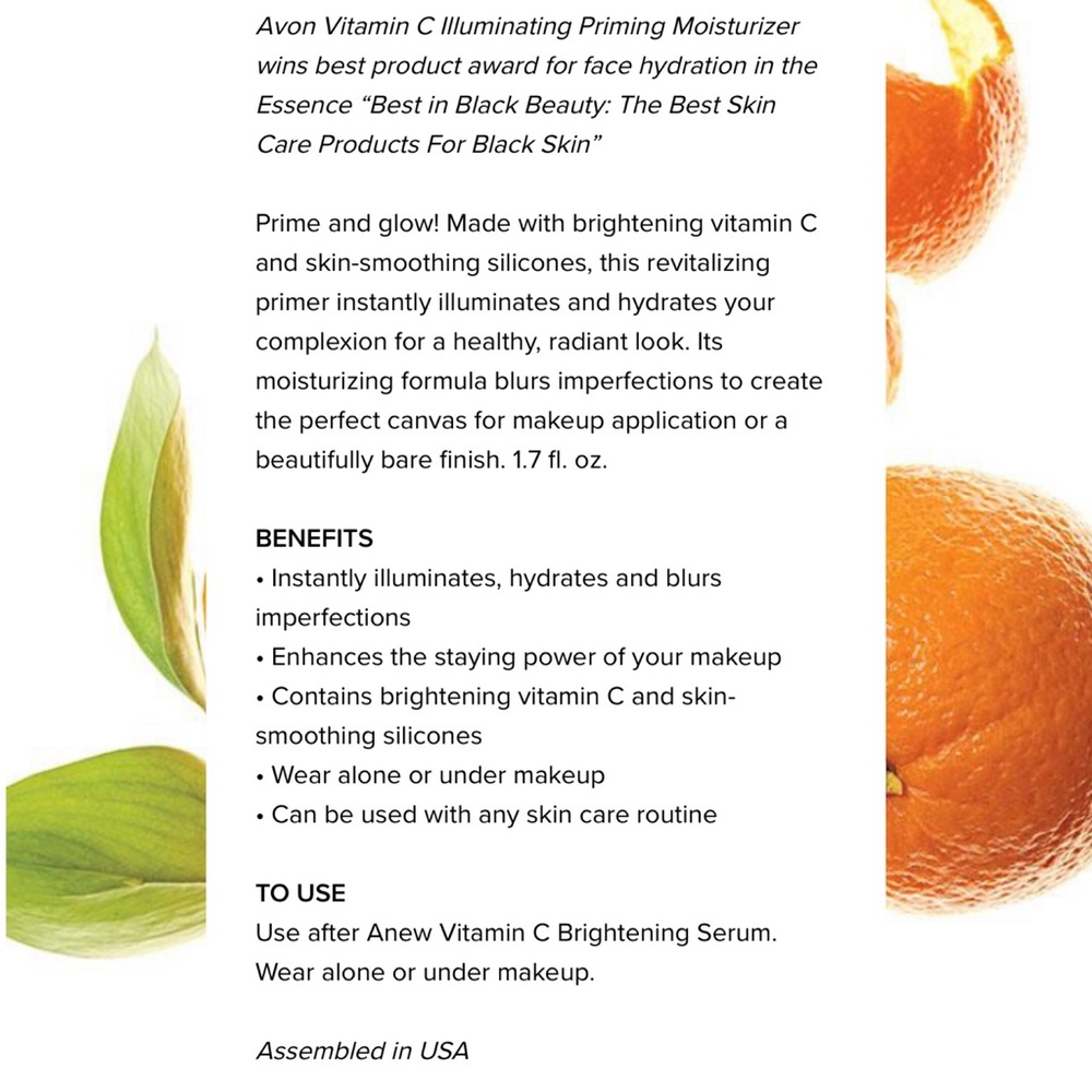 SOLD - NEW Avon Anew Vitamin C Illuminating Priming Moisturizer - Picture 4 of 4